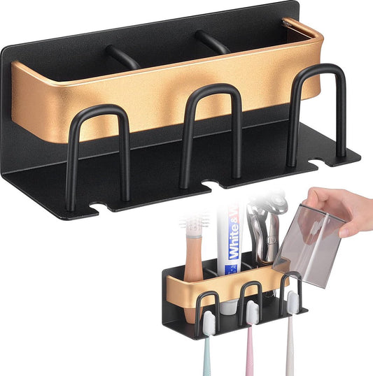 Toothbrush Holder - Toothbrush Case - 3 Sorting Compartments - Electric Toothbrush Case - Razor Holder - Wall V1188-MS101-01947-1