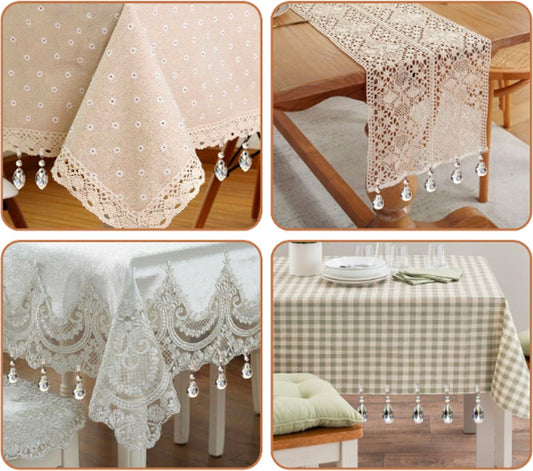 Tablecloth Weights - 8 Pieces - Tablecloth Weights - Garden Oilcloth/Tablecloth Weight Balls - Tablecloth V1188-MS101-01949-1
