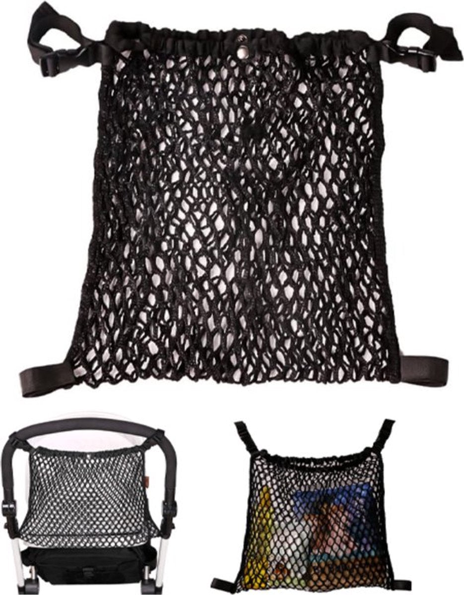 Stroller Net - Stroller/Buggy Net - Buggy Stroller Organizer - Universal - Buggy Bag Organizer - Hanging Mesh V1188-MS101-01950-1