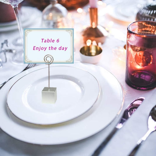 Photo Holders - Clip Photo Holders - Photo Holder with Clip - Memo Holder - Table Card Holders - For Guest V1188-MS101-01963-1