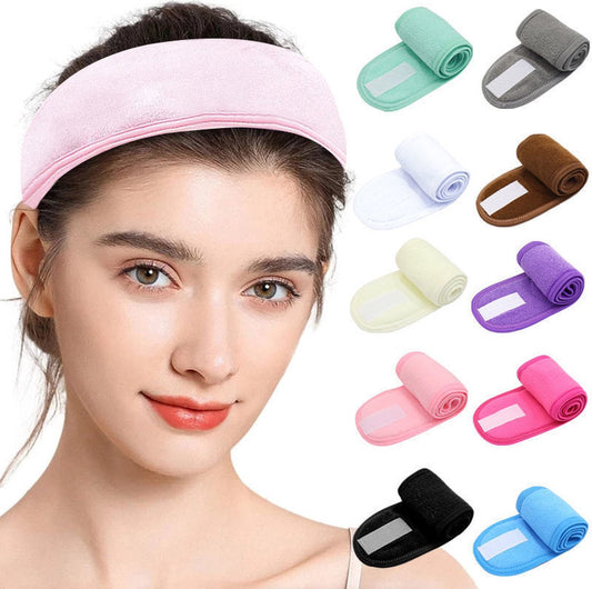 Headband - 10 Pieces - Sports Headband - Women's Headbands - Wide Headbands - Non-Slip - For Makeup, Facial V1188-MS101-01976-1