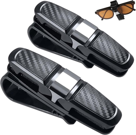 Glasses Clip Holder for Car Glasses - Universal Car Glasses Clip - Car Sunglasses Holder - 180 Degree V1188-MS101-01997-1