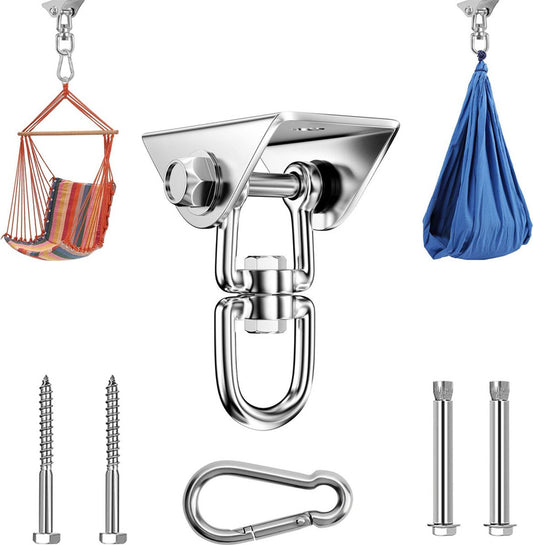Professional Ceiling Hook with 500kg Load Capacity - 360 degrees Rotatable - With Carabiner - Punching Bag V1188-MS101-02002-1
