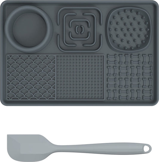 Lick Plate - Lick Mats for Dogs - Dog Snuffle Mat - Lick Mat - Feeding Mat - Slow Feeder - Anti-Gulp - V1188-MS101-02015-1