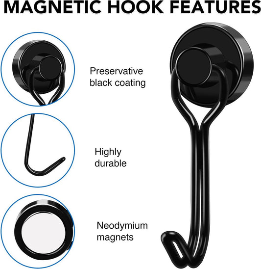 Towel Hook - Hooks - Hooks - With Hooks - 24 Kg Magnetic Hooks - Heavy Duty Strong Magnets - For Grill V1188-MS101-02017-1