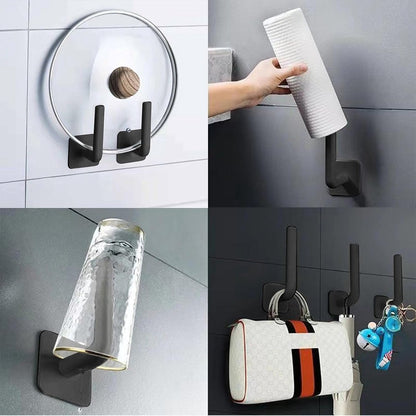 Wall Coat Rack - 4 Pieces - Wall Hook - Self-Adhesive Hanging Hook - Towel Hooks - Coat Hook - Single Hook - V1188-MS101-02018-1