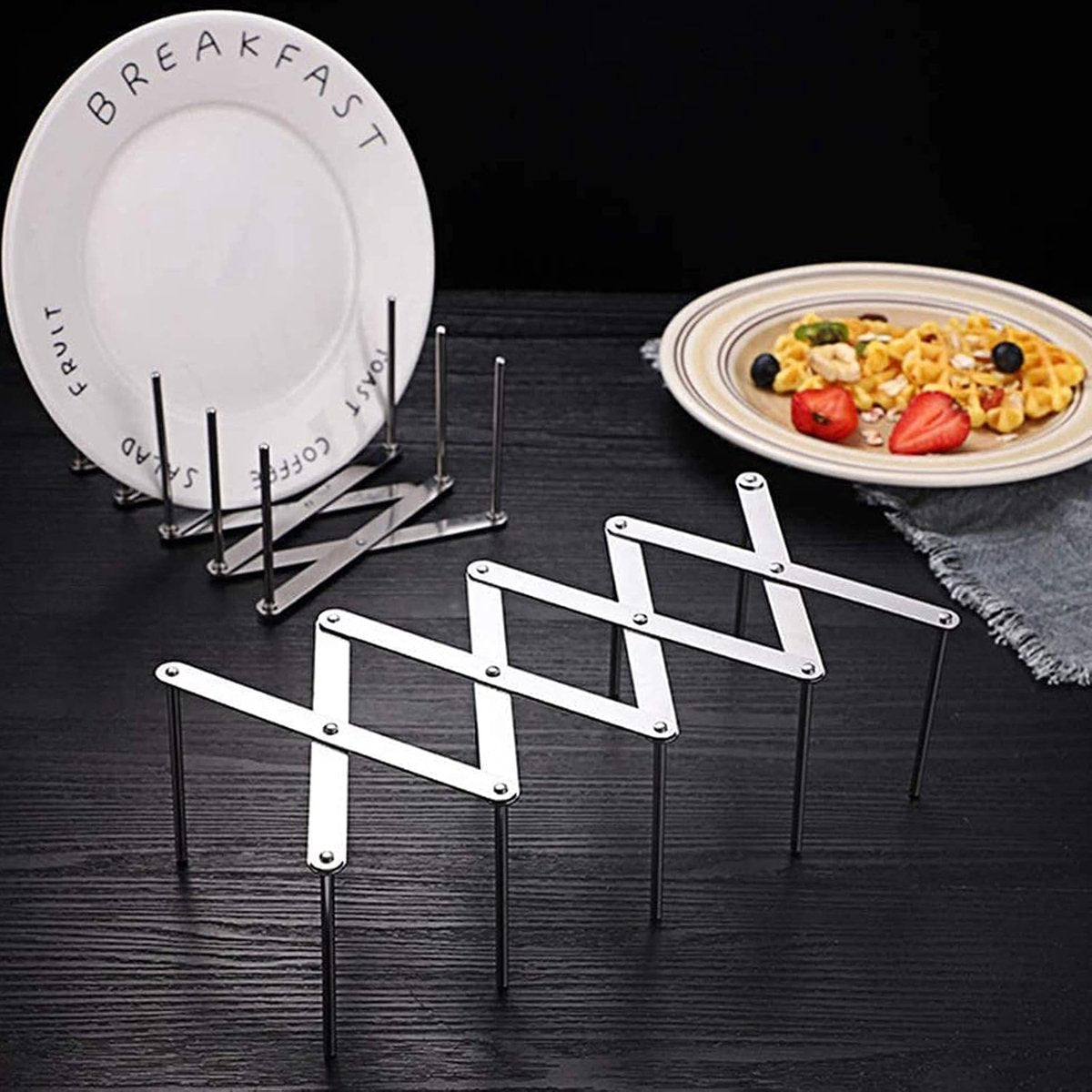 Drying rack - Dish rack - Cutlery holder - Drying rack for dishes - Dish drying rack - Dishwashing rack - V1188-MS101-02019-1
