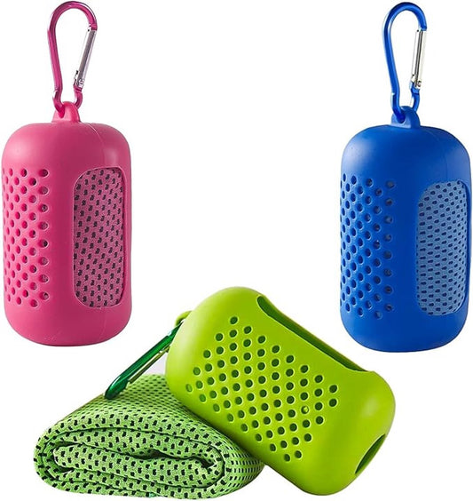 Three-pack cooling towels - Cooling microfiber - Polyester - Sports towel - Cooling towel - Fast-drying and V1188-MS101-02027-1
