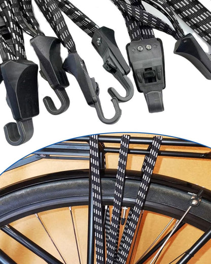 Elastic Straps - 2 Pieces - Flat Quick Straps - Universal - Adjustable Luggage Straps - Flat Rubber Ropes - V1188-MS101-02029-1