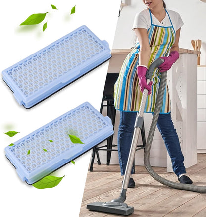 Active HEPA Filter Set 2 Pieces Suitable For Miele Classic Compact C1, Complete C2 & C3 - Replaceable - V1188-MS101-02031-1