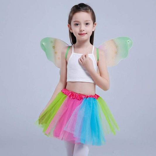 Skirt - Princess Dress - Rainbow Tutu - Colored Tulle Skirt - Rainbow Tutu Skirt - Princess Fancy Dress - V1188-MS101-02035-1