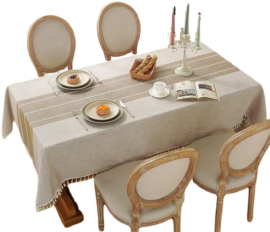 Tablecloth - 140x300cm - Luxury Stylish Oilcloth - Beautiful Protecttable - Water-repellent Tablecloth - V1188-MS101-02040-1