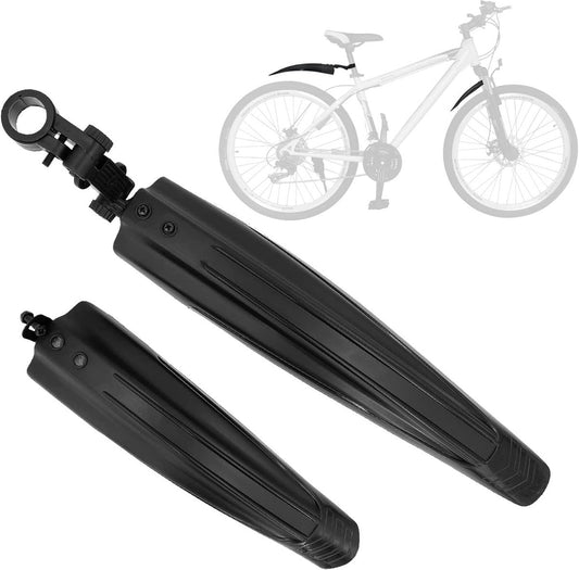Bicycle Mudguard Set - Mountain Bike Mudguard - Adjustable - Suitable for City and Trekking Bikes - Black - V1188-MS101-02048-1