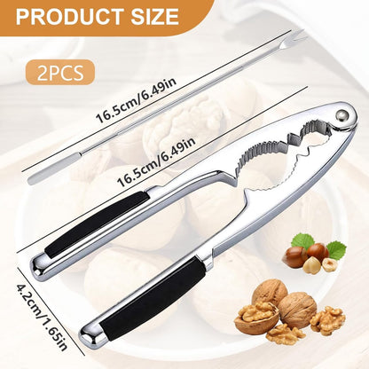 Nutcracker - Stainless Steel - Walnut / Nut Cracker - Walnut Cracker - Fork with Pulp Extractor - Pulp V1188-MS101-02057-1