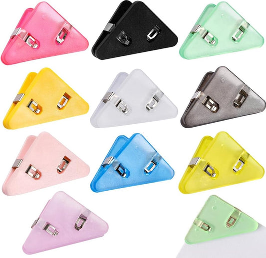 Paperclips - 10 Pieces - Paper Clips - Paper Clips - Desk Accessories - Document Clips - Fold Back Clips - V1188-MS101-02062-1