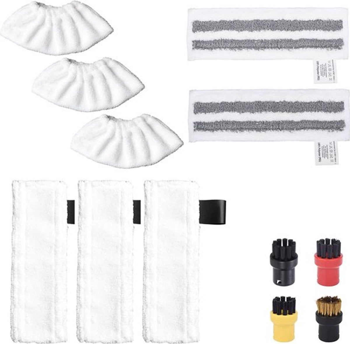 Accessory Set Suitable For Karcher Easyfix Sc2, Sc3, Sc4 & Sc5 - Steam Cleaner Accessories - 12-Piece - V1188-MS101-02071-1