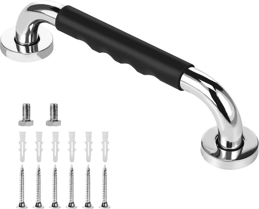 Wall Bracket - Extra Grip - Handle/Wall Grab Bar for Bathroom/Shower/Toilet - 30cm - Toilet Grab Bar - Bath V1188-MS101-02076-1