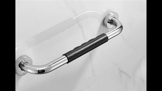 Wall Bracket - Extra Grip - Handle/Wall Grab Bar for Bathroom/Shower/Toilet - 30cm - Toilet Grab Bar - Bath V1188-MS101-02076-1