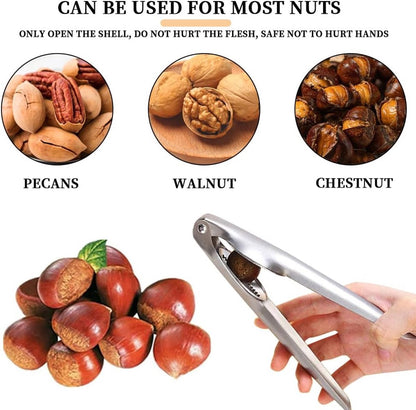 Nutcracker - Professional Walnut / Nut Cracker - Portable Christmas Nutcracker - Universal Chestnut Clip - V1188-MS101-02078-1