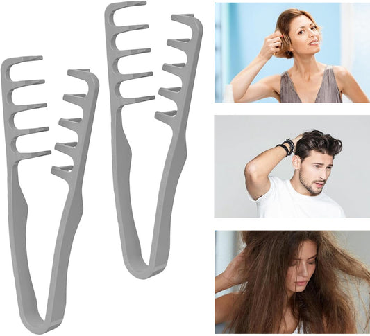 2 Pieces - Hair Styling Comb - Coarse Texture Comb - Comb for Frizzy Hair - Hair Care Instrument for Home V1188-MS101-02092-1