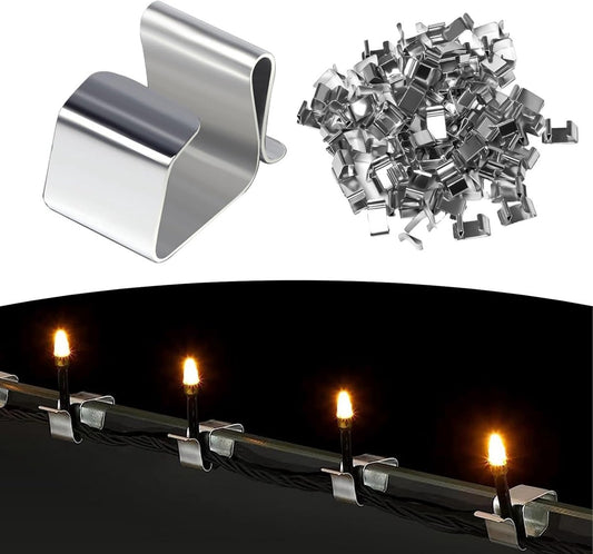 Cable Clips - 100 Pieces - Cable Holder - Halloween - Christmas - Nail Clip - Cable Tie - Clips - Cable V1188-MS101-02095-1