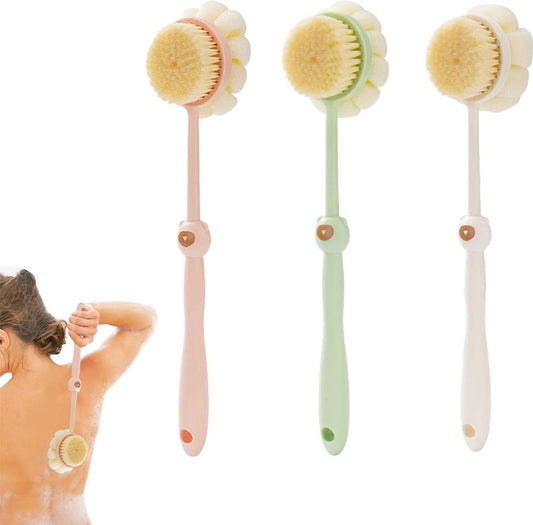 Bath Brush - 3 Pieces - Back Brush Shower with Long Handle - Body Brush - Double-Sided - Massage - Rich V1188-MS101-02110-1