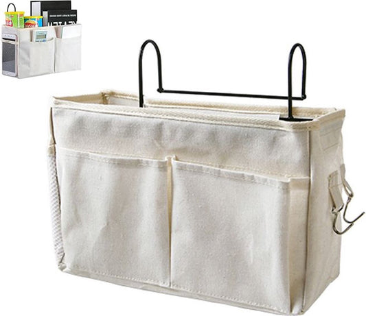 Bedside Pocket - Bed Organizer With Frame - Bed Storage Bag - Cotton - Bed Storage Bag - Bedside Table - V1188-MS101-02136-1
