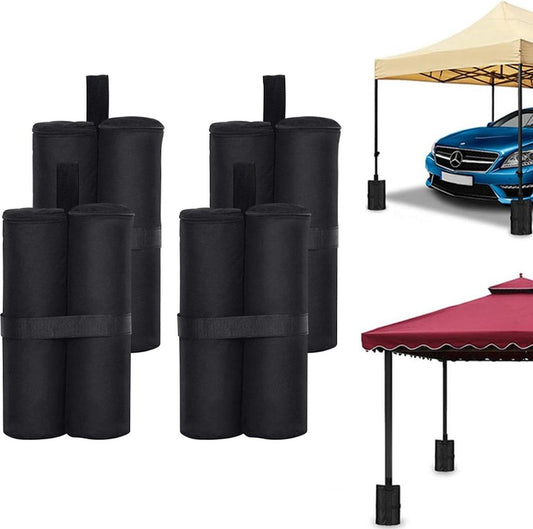Sandbags - 4 Pieces - 30 x 42 Cm - Weight Bag - Sandbags for Protective Cover - Base Weights for Garden Tent, V1188-MS101-02143-1