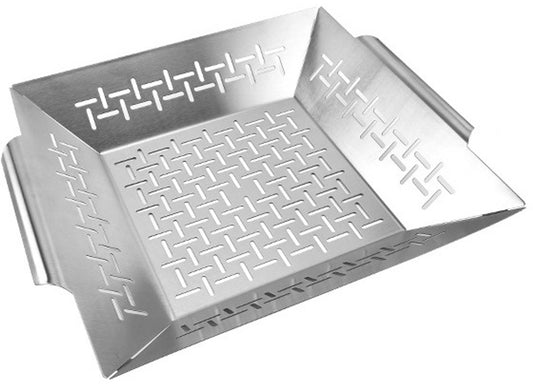 Professional Grill Basket - High-Quality Baking Trays - Barbecue Pans - BBQ Grill Basket - Optimal Heat V1188-MS101-02145-1