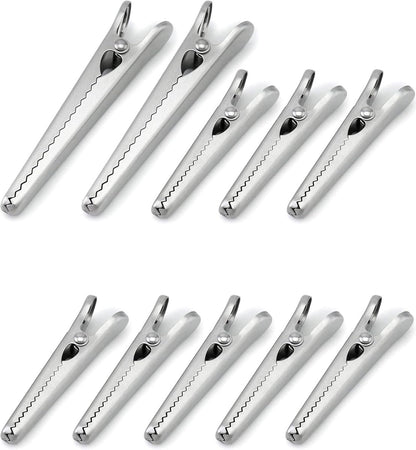 Stainless Steel Sealing Clips - Kitchen Sealing - 10 pieces - 8 cm & 11.5 cm V1188-MS101-02161-1