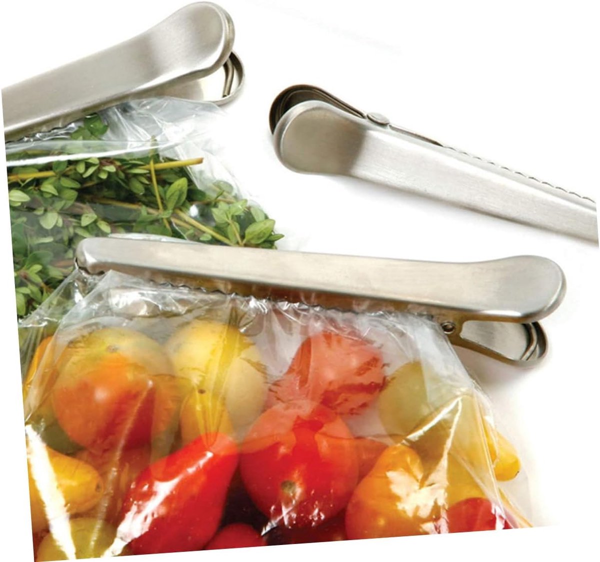 Stainless Steel Sealing Clips - Kitchen Sealing - 10 pieces - 8 cm & 11.5 cm V1188-MS101-02161-1