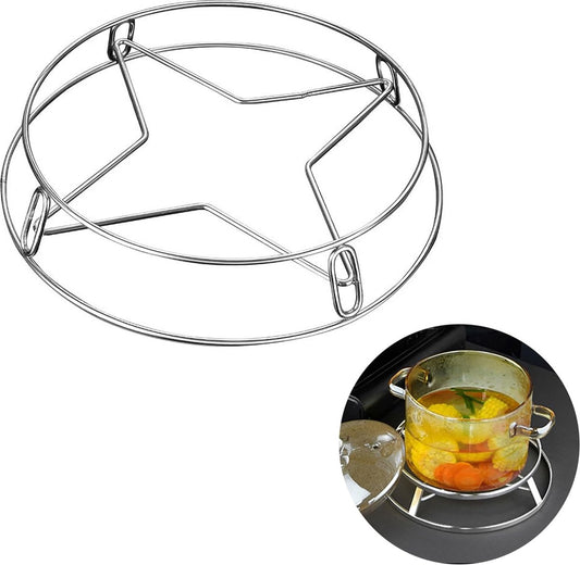 Pan Rack - Pot Stand - Stainless Steel Grill Holder - Steam Grid - Cooking Stand - Pan Trimmer - Pot Trimmer V1188-MS101-02168-1
