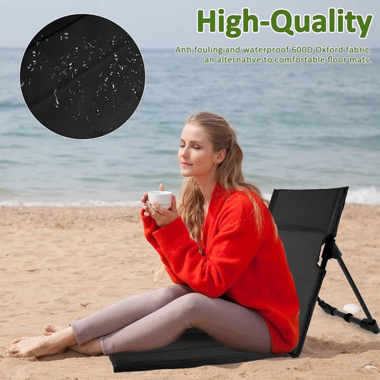 Beach Mat - Foldable Beach Chair - Camping Chair - Beach Mat with Backrest - Outdoor Camping Chair - V1188-MS101-02169-1