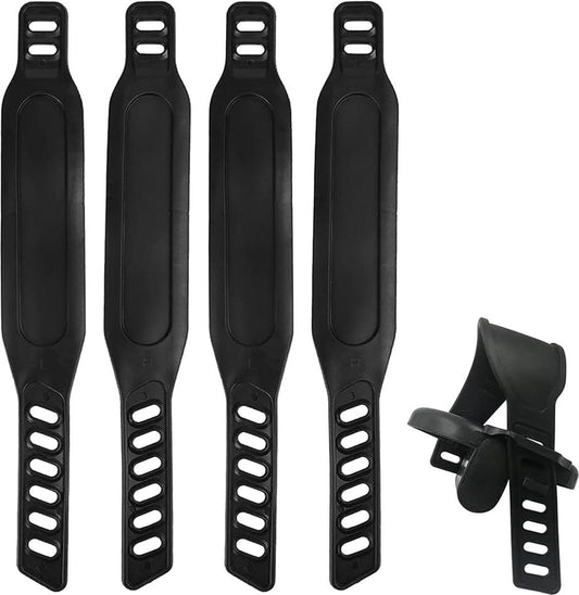 Bicycle Accessories - 2 Pairs - Bicycle Straps - Pedal Straps - Exercise Bike Pedal Straps - Rubber Pedal V1188-MS101-02170-1