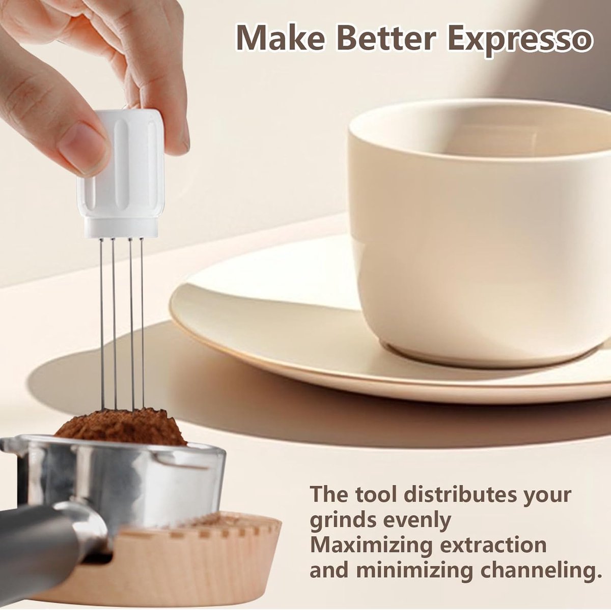 Coffee Stirrer Tool - Coffee Stirrer - Coffee Distributor - Espresso Distributor - Needle Distributor - V1188-MS101-02178-1
