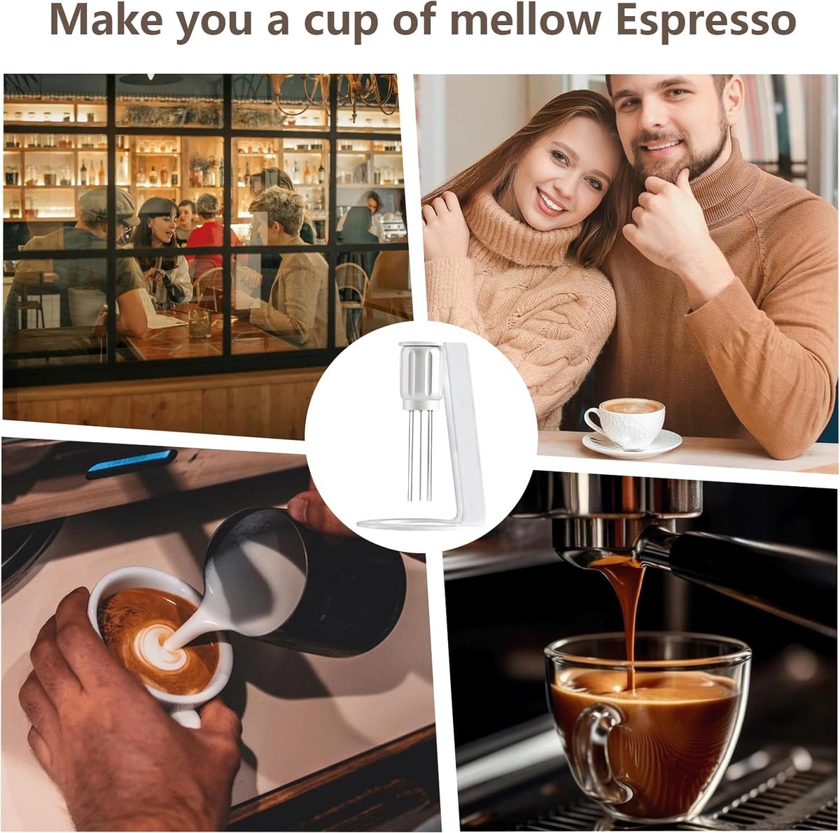 Coffee Stirrer Tool - Coffee Stirrer - Coffee Distributor - Espresso Distributor - Needle Distributor - V1188-MS101-02178-1
