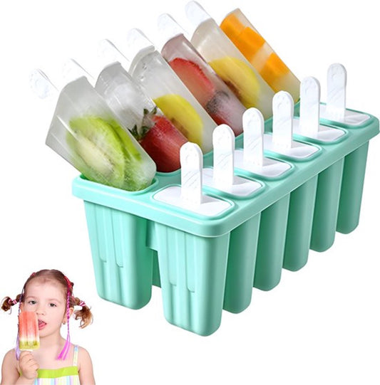Ice Pop Molds - Ice Lolly Mold - BPA-Free - Silicone Ice Lolly Molds - 12 Ice Lolly Molds - Silicone Ice V1188-MS101-02179-1