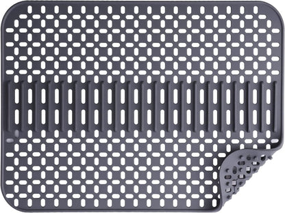 Silicone sink mat - sink protection - 1 piece - dark grey - 43x32 cm V1188-MS101-02180-1