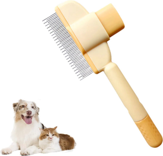 Self-Cleaning Cat and Dog Brush - Pet Hair Remover - Cat Brush/Dog Brush - Dog and Cat Hair Remover - V1188-MS101-02194-1