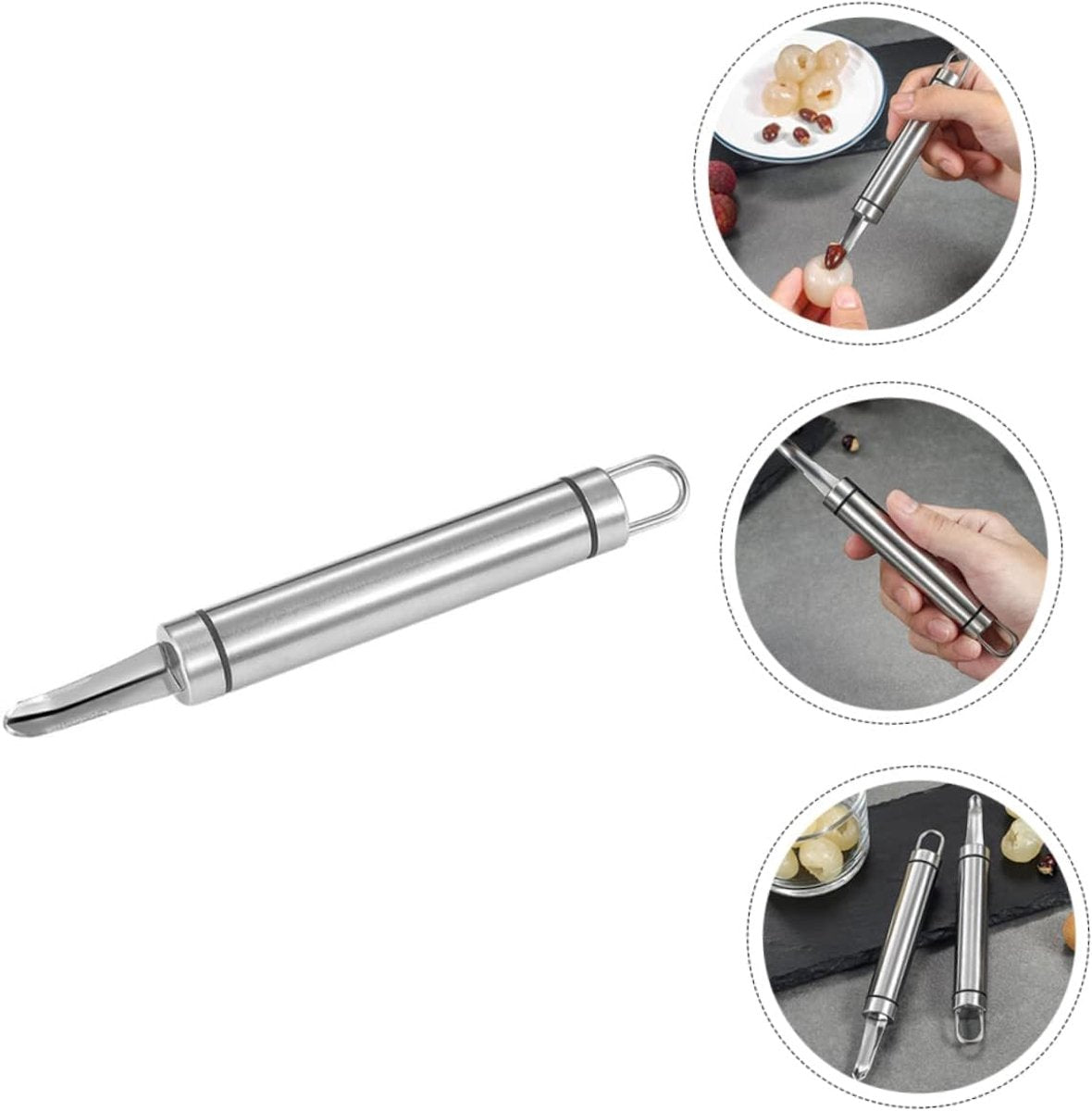 Fruit Corer - Professional Pitter - Creative Portable Longan Core Remover - Easy Core Removal - Ergonomic V1188-MS101-02197-1