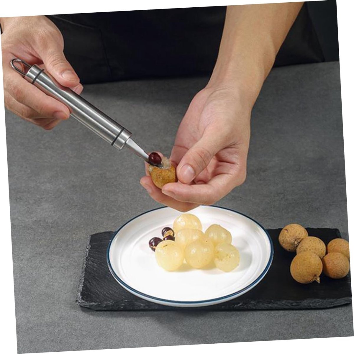 Fruit Corer - Professional Pitter - Creative Portable Longan Core Remover - Easy Core Removal - Ergonomic V1188-MS101-02197-1