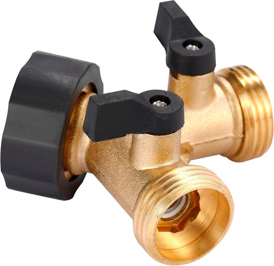 Y-Piece Tap - 3/4 - Tap Splitter - Water Distributor - Outdoor Tap - 2-Way Water Distributor - Brass - G 3/4" V1188-MS101-02199-1