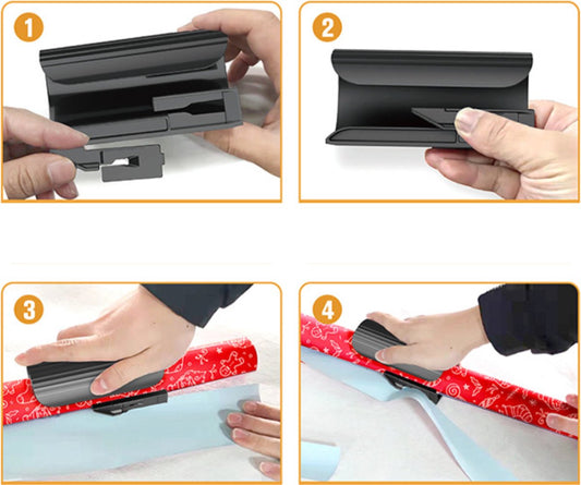 Wrapping Paper Cutter - Gift Paper Cutter - Gift Paper Roll Cutter Aid - Home Office Roll Cutter - Gift Paper V1188-MS101-02212-1