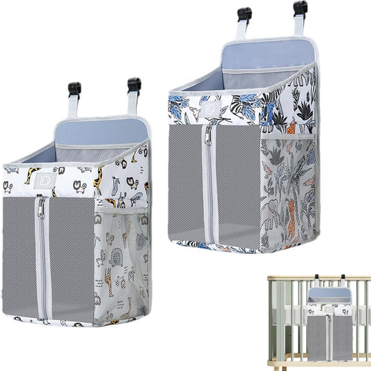 Diaper Bag - 2 Pieces - Changing Table Basket - Diaper Basket - Hanging Diaper Box for Babies - Large V1188-MS101-02214-1