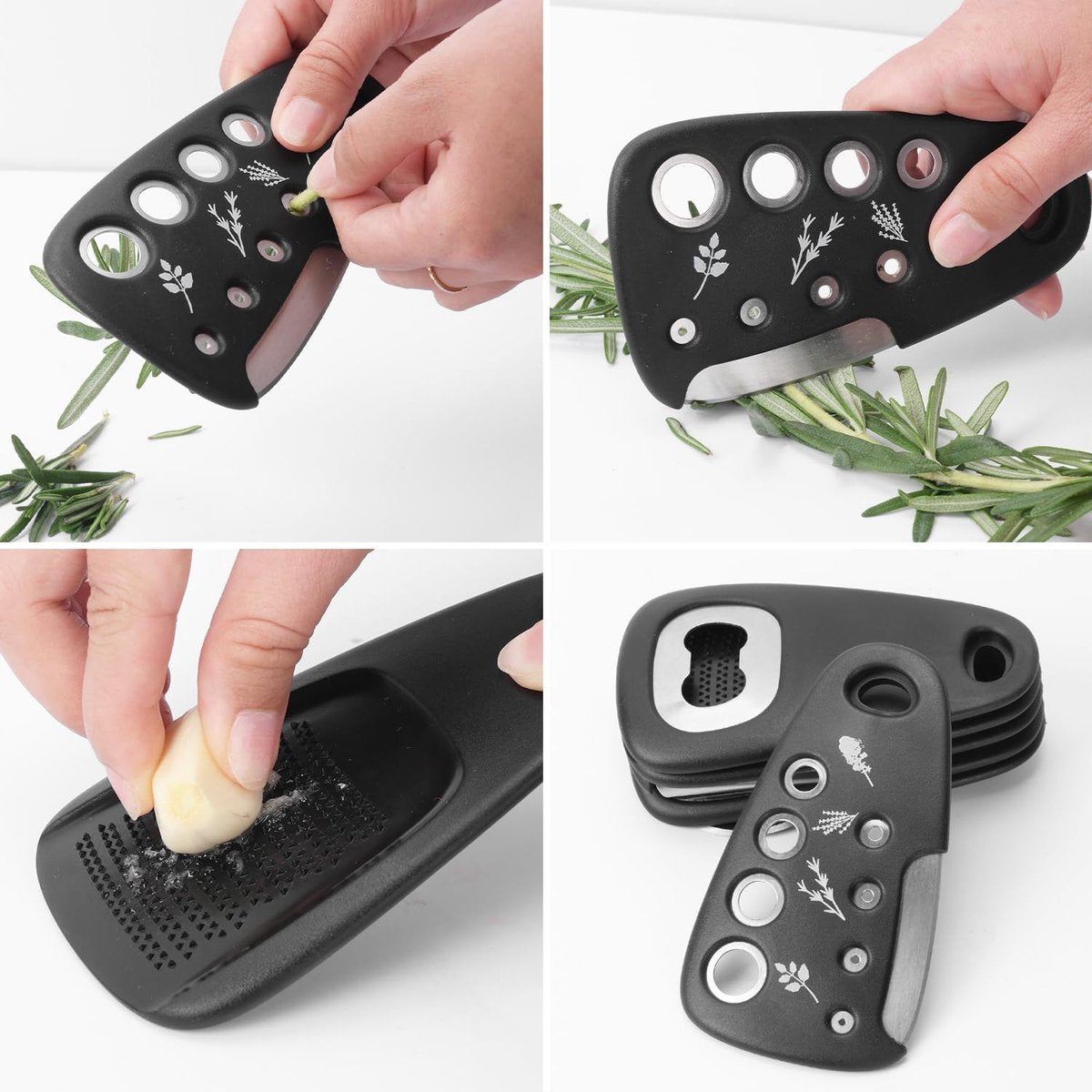 6-piece - kitchen tool set - Multifunctional kitchen tool - portable carabiner - fruit and vegetable peeler - V1188-MS101-02216-1