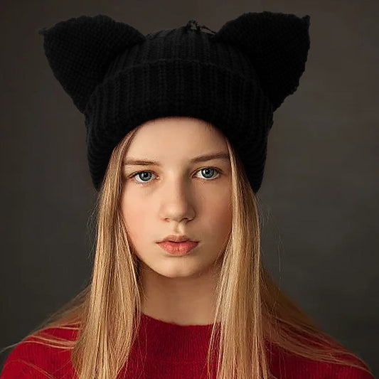 Hat - Knitted Hat - Warm Hat - Winter Hat - Beanie - Knitted - Sports & Everyday Use - Black - Men & Women - V1188-MS101-02231-1