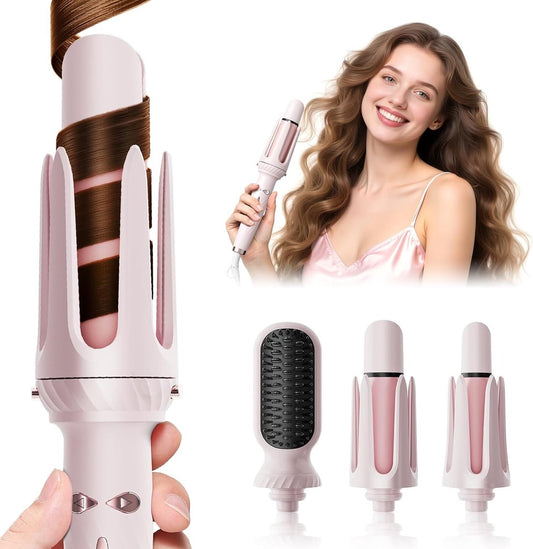 3 in 1 Curling Iron - Automatic Curling Iron - Straightener - Hair Curler - Straightening Brush - 25mm and V1188-MS101-02243-1