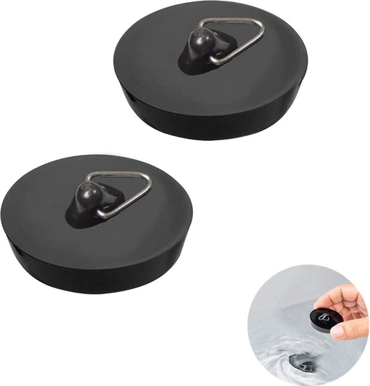 Universal Bath Stopper 2 Pieces - Sink Cap - Drain Stopper - Sink Plug - Plug Stopper - Universal Sink V1188-MS101-02251-1