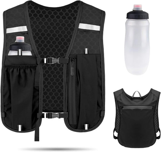 Reflective Running Vest - Running Vest - Running Vest with reflective - With 500ml Flask - Running Vest - V1188-MS101-02252-1