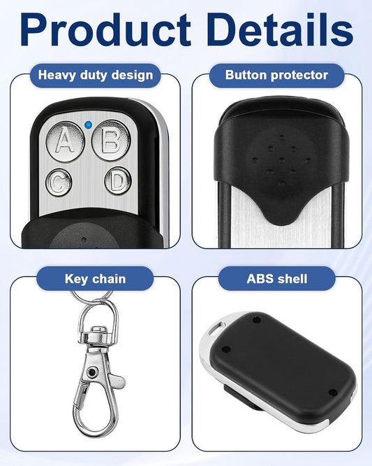 2 pieces - 433 MHz - Remote control - Garage door openers - Remote control for car garage door - universal V1188-MS101-02263-1